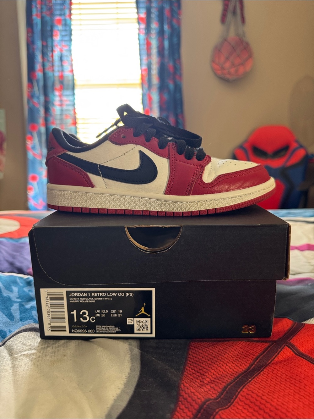 Jordan Kids' Retro Low OG - Red/White/Black
